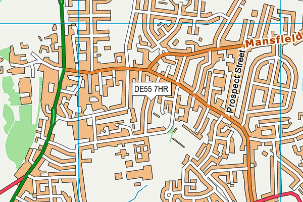 DE55 7HR map - OS VectorMap District (Ordnance Survey)