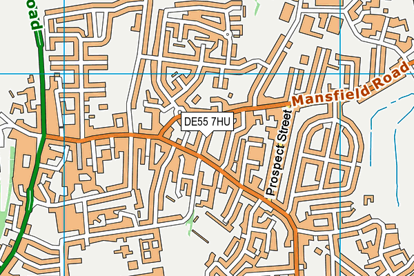 DE55 7HU map - OS VectorMap District (Ordnance Survey)