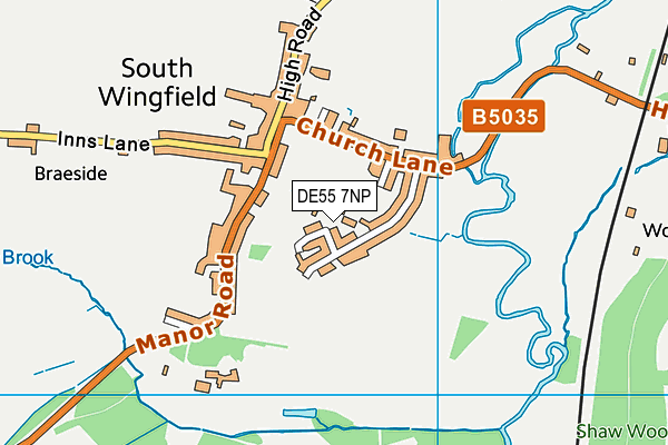DE55 7NP map - OS VectorMap District (Ordnance Survey)