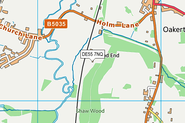 DE55 7NQ map - OS VectorMap District (Ordnance Survey)