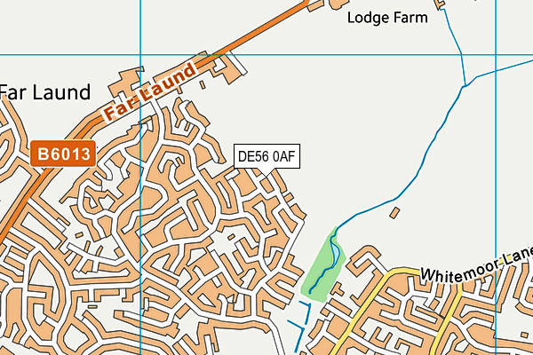 DE56 0AF map - OS VectorMap District (Ordnance Survey)