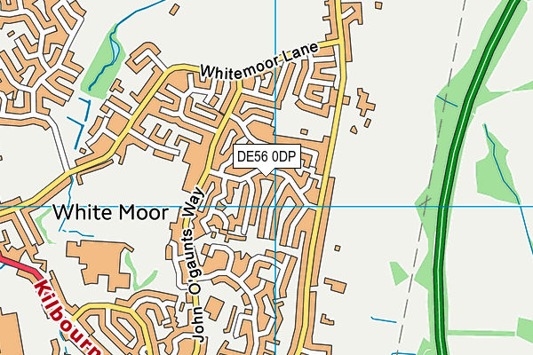 DE56 0DP map - OS VectorMap District (Ordnance Survey)