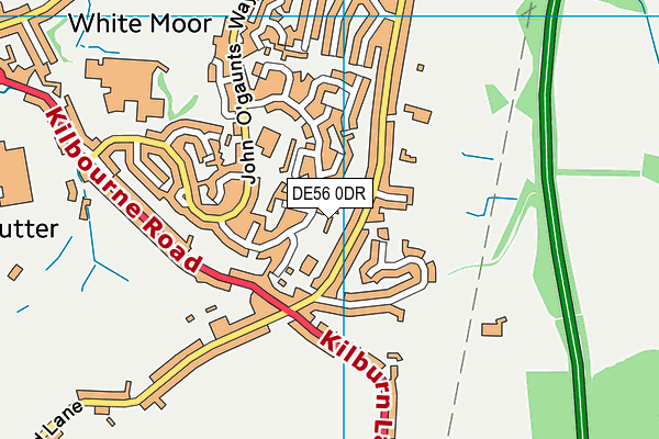 DE56 0DR map - OS VectorMap District (Ordnance Survey)
