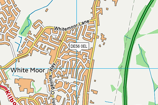 DE56 0EL map - OS VectorMap District (Ordnance Survey)