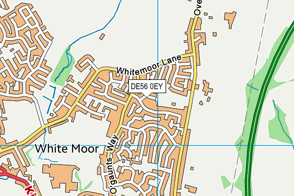 DE56 0EY map - OS VectorMap District (Ordnance Survey)