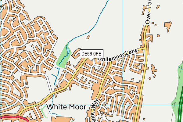 DE56 0FE map - OS VectorMap District (Ordnance Survey)