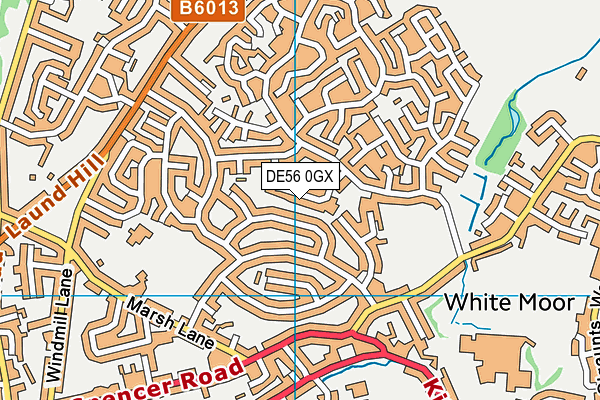 DE56 0GX map - OS VectorMap District (Ordnance Survey)