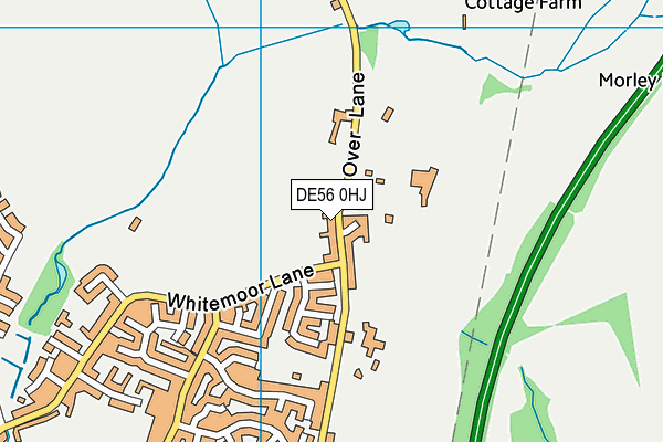 DE56 0HJ map - OS VectorMap District (Ordnance Survey)