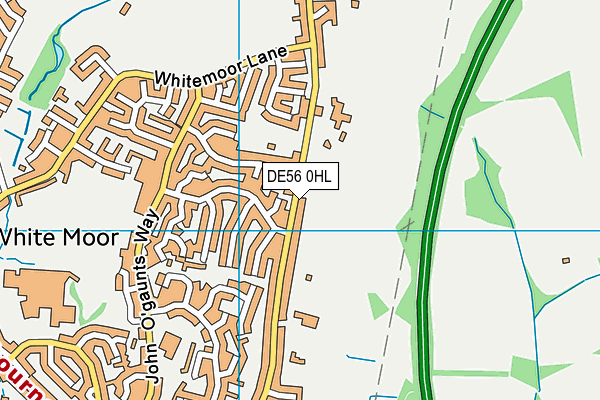 DE56 0HL map - OS VectorMap District (Ordnance Survey)