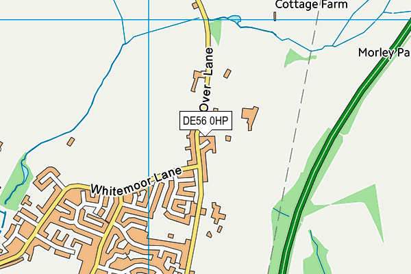 DE56 0HP map - OS VectorMap District (Ordnance Survey)