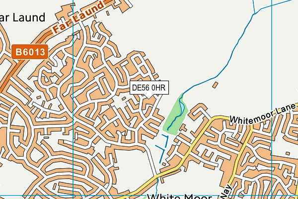 DE56 0HR map - OS VectorMap District (Ordnance Survey)
