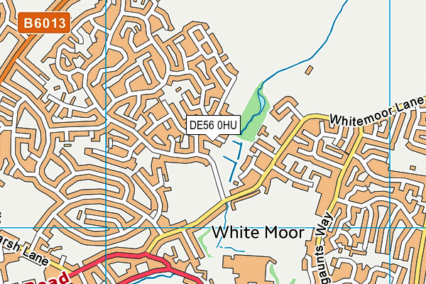 DE56 0HU map - OS VectorMap District (Ordnance Survey)