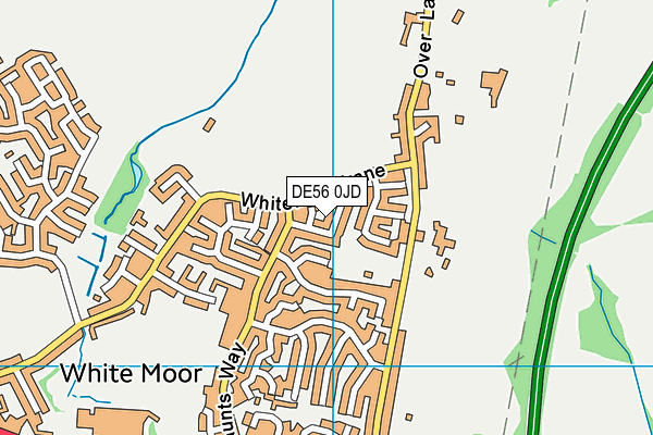 DE56 0JD map - OS VectorMap District (Ordnance Survey)