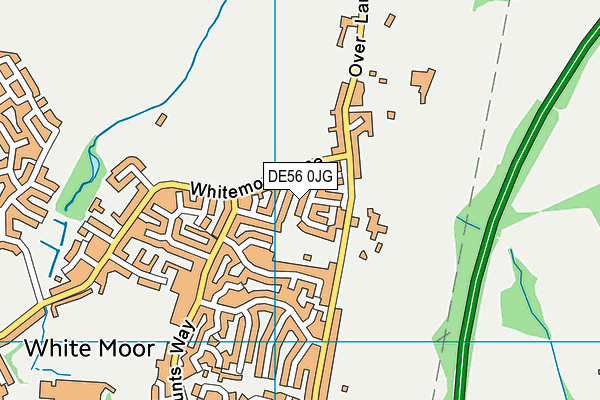 DE56 0JG map - OS VectorMap District (Ordnance Survey)
