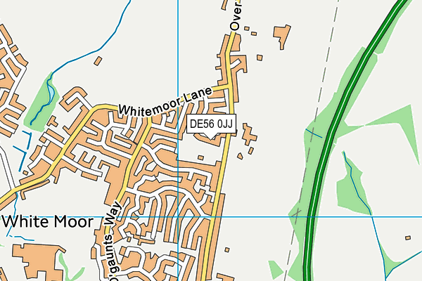 DE56 0JJ map - OS VectorMap District (Ordnance Survey)