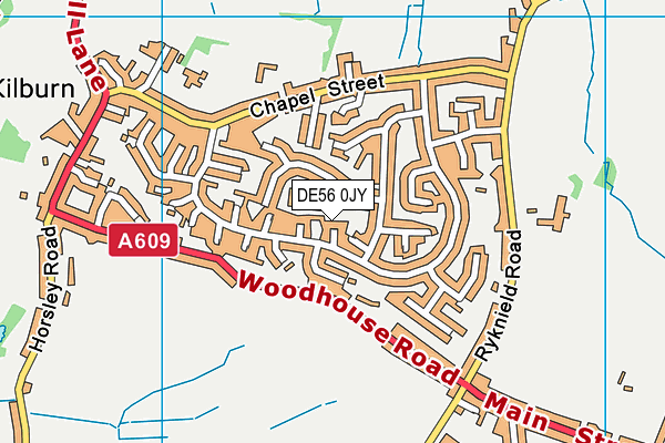 DE56 0JY map - OS VectorMap District (Ordnance Survey)