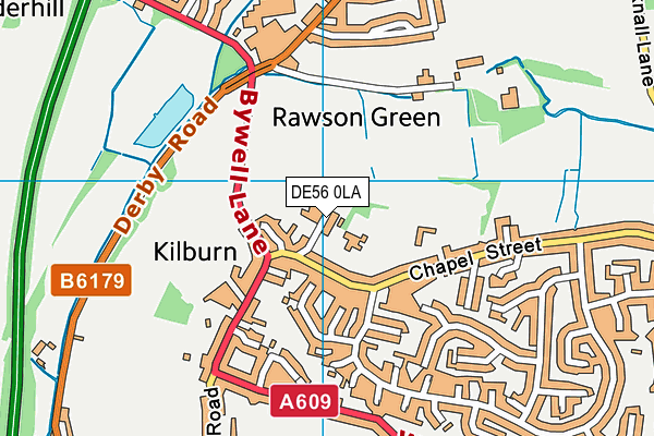 Kilburn Junior School map (DE56 0LA) - OS VectorMap District (Ordnance Survey)