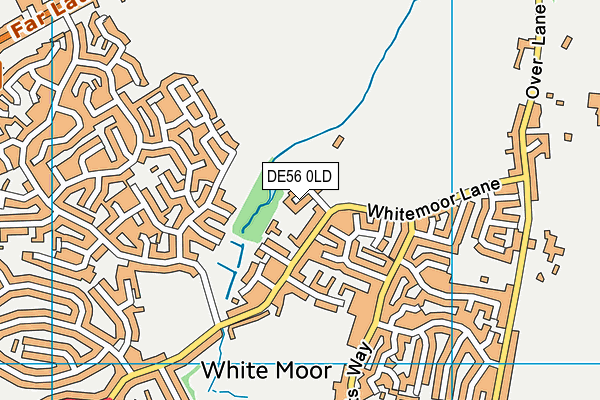 DE56 0LD map - OS VectorMap District (Ordnance Survey)