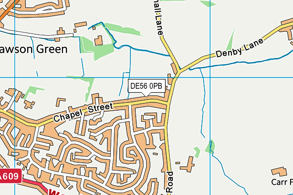 DE56 0PB map - OS VectorMap District (Ordnance Survey)