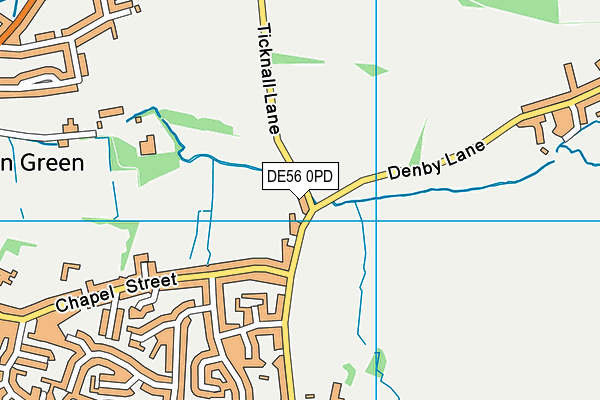 DE56 0PD map - OS VectorMap District (Ordnance Survey)