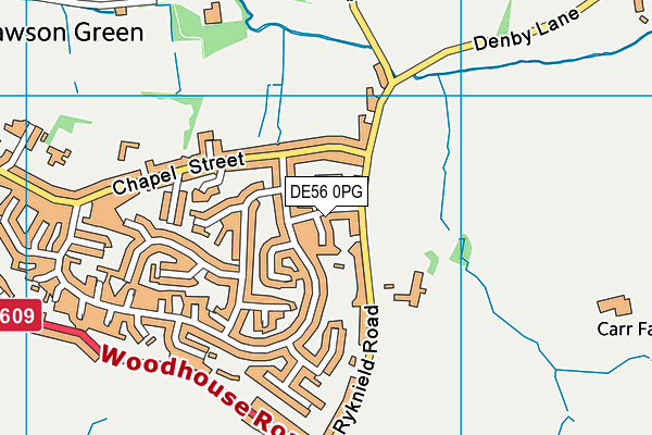 DE56 0PG map - OS VectorMap District (Ordnance Survey)
