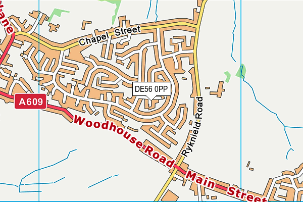 DE56 0PP map - OS VectorMap District (Ordnance Survey)