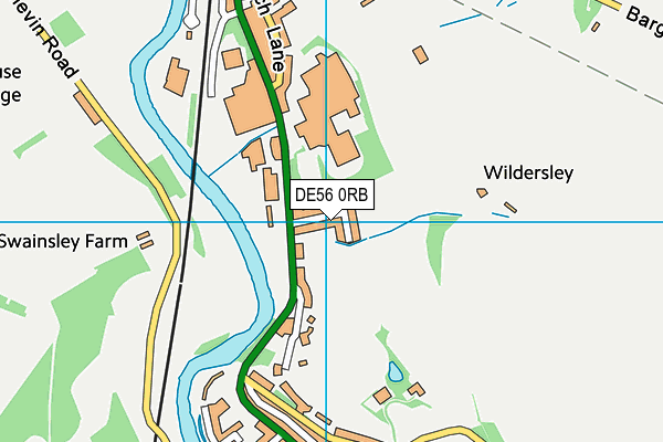 DE56 0RB map - OS VectorMap District (Ordnance Survey)