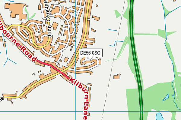 DE56 0SQ map - OS VectorMap District (Ordnance Survey)