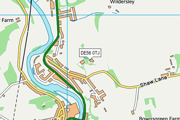 DE56 0TJ map - OS VectorMap District (Ordnance Survey)