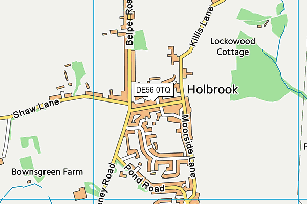 Map of HOLBROOK VILLAGE STORE LTD at district scale