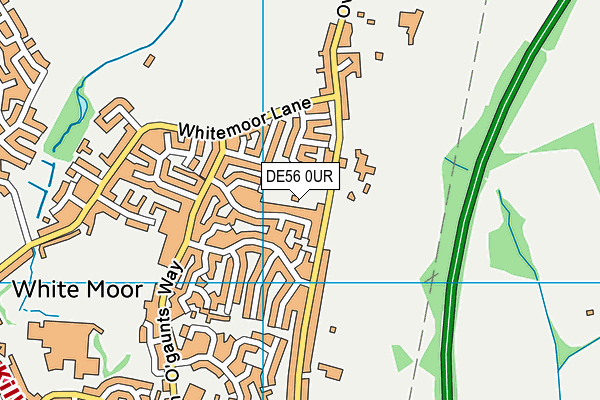 DE56 0UR map - OS VectorMap District (Ordnance Survey)