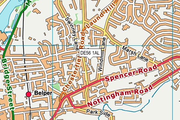 DE56 1AL map - OS VectorMap District (Ordnance Survey)