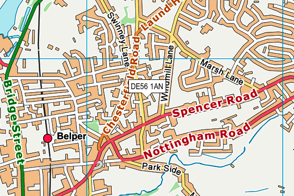 DE56 1AN map - OS VectorMap District (Ordnance Survey)