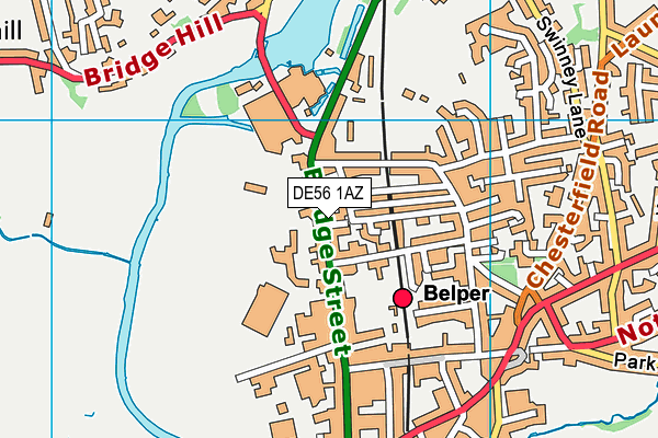 Map of BANG IN BELPER LIMITED at district scale