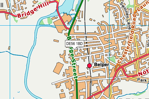 DE56 1BD map - OS VectorMap District (Ordnance Survey)