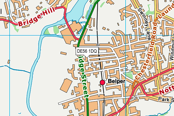 DE56 1DQ map - OS VectorMap District (Ordnance Survey)