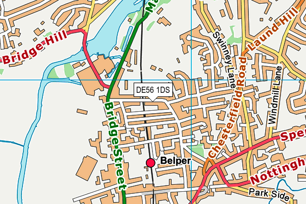 Map of THE BELPER PUB COMPANY LIMITED at district scale