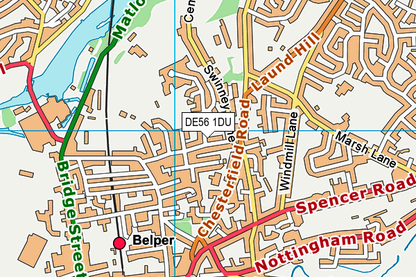 DE56 1DU map - OS VectorMap District (Ordnance Survey)