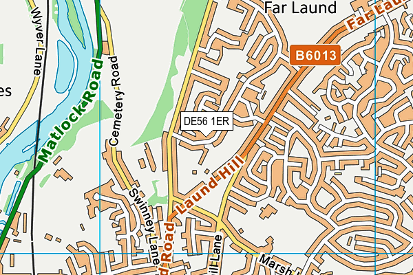 DE56 1ER map - OS VectorMap District (Ordnance Survey)