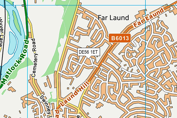 DE56 1ET map - OS VectorMap District (Ordnance Survey)