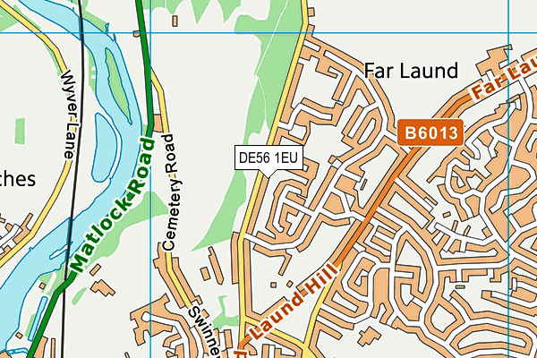 DE56 1EU map - OS VectorMap District (Ordnance Survey)