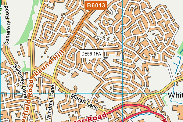 DE56 1FA map - OS VectorMap District (Ordnance Survey)