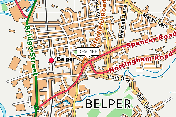 DE56 1FB map - OS VectorMap District (Ordnance Survey)