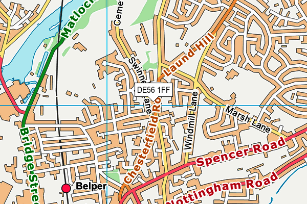 DE56 1FF map - OS VectorMap District (Ordnance Survey)