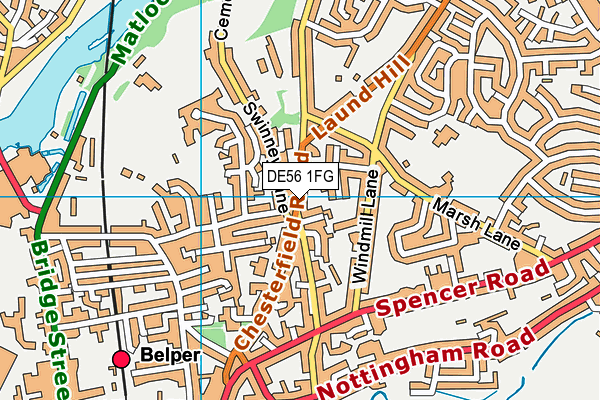 DE56 1FG map - OS VectorMap District (Ordnance Survey)
