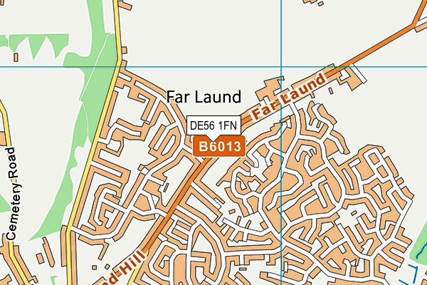 DE56 1FN map - OS VectorMap District (Ordnance Survey)