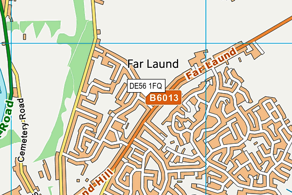 DE56 1FQ map - OS VectorMap District (Ordnance Survey)