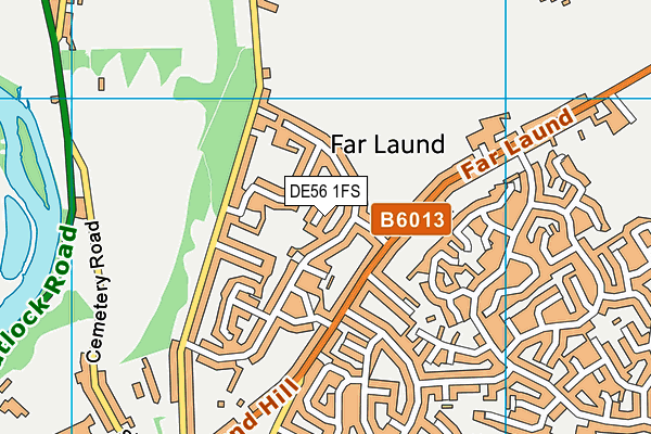 DE56 1FS map - OS VectorMap District (Ordnance Survey)