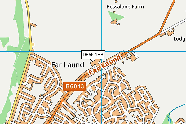 DE56 1HB map - OS VectorMap District (Ordnance Survey)