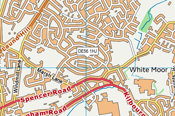 DE56 1HJ map - OS VectorMap District (Ordnance Survey)